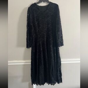 NEW XYDX CLASSIC COLLECTION BLACK LACE DRESS SIZE: XXL